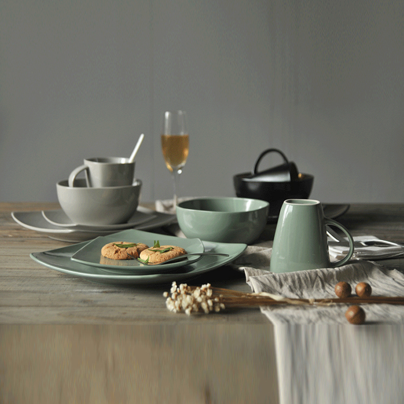 Keramische Stoneware Dolomiet Dinner Dinnerware Tableware Sets