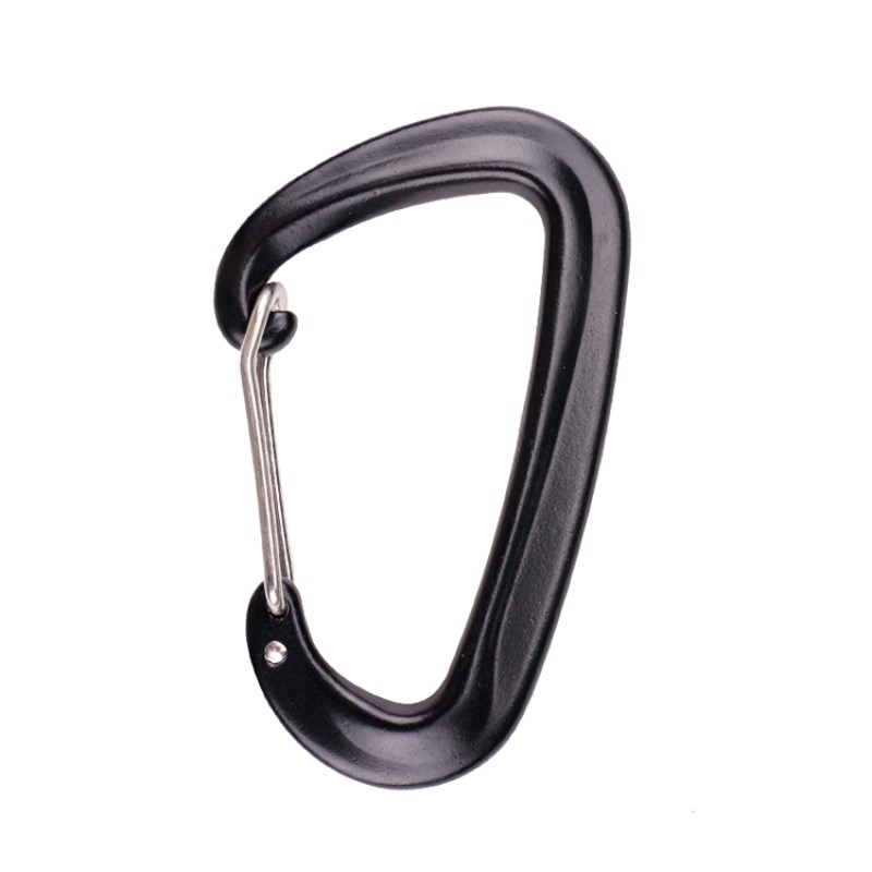 Outdoor haak rotsklimmen camping hoofdslot karabijnhaak outdoor quick latch quick fall apparatuur veiligheidsslot sondering gat D type 304 rvs spring bar lock hoofdslot luchtvaart aluminium
