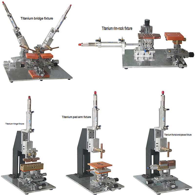 MCU Spot Welder voor titanium brilmontuur met dubbele kop