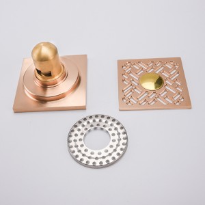 Zijafvoer vierkante douchegoot