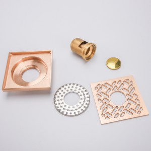 Zijafvoer vierkante douchegoot