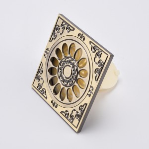 Messing pvc vloer decoratieve douche afvoer dekselfilter