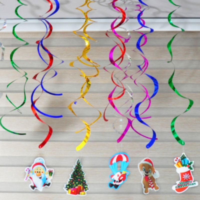 Plafonddecoraties banners ballonnen lint slinger voor feest bruiloft Chirstmas dag