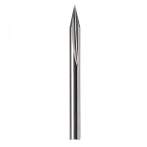 Metalen graveerbit, EnPoint 30 graden V-bit Carbide Taaie tip Conusvorm CNC-graveerbit met 2-groef Striaght-groeven 1/8 \