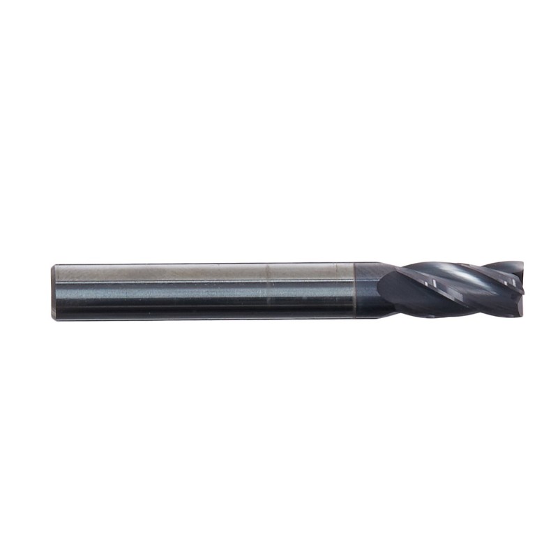 Solide premium hardmetalen frees, ALTiN gecoat, 4 fluit, 1/4 