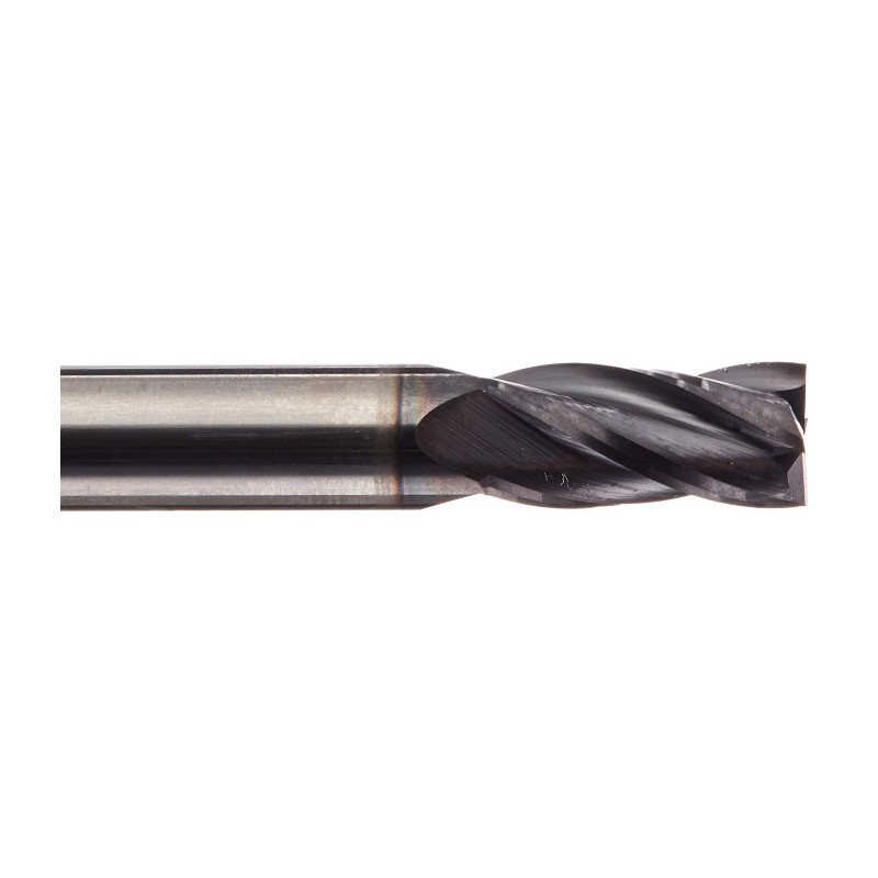 Solide premium hardmetalen frees, ALTiN gecoat, 4 fluit, 3/16 