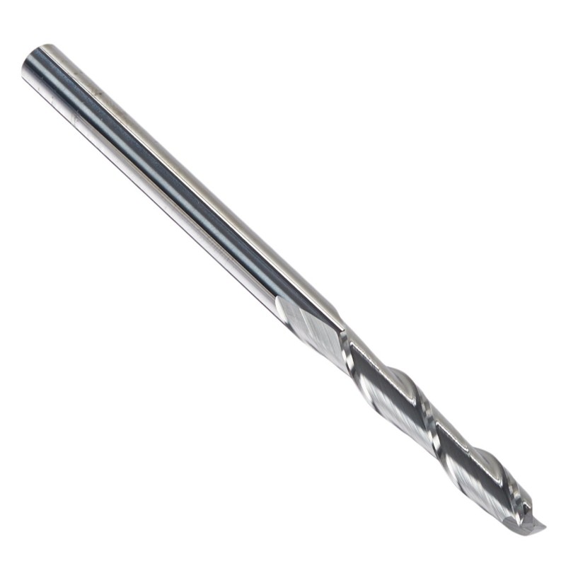 Premium hardmetalen frees, extra lang, 2 fluit, 1/4 
