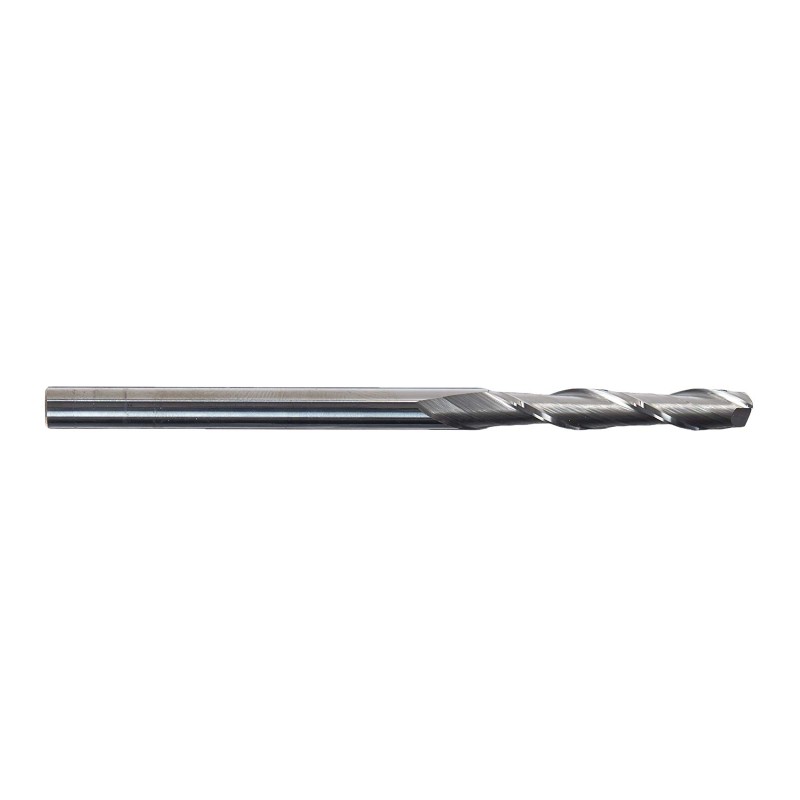 Premium hardmetalen frees, extra lang, 2 fluit, 1/4 