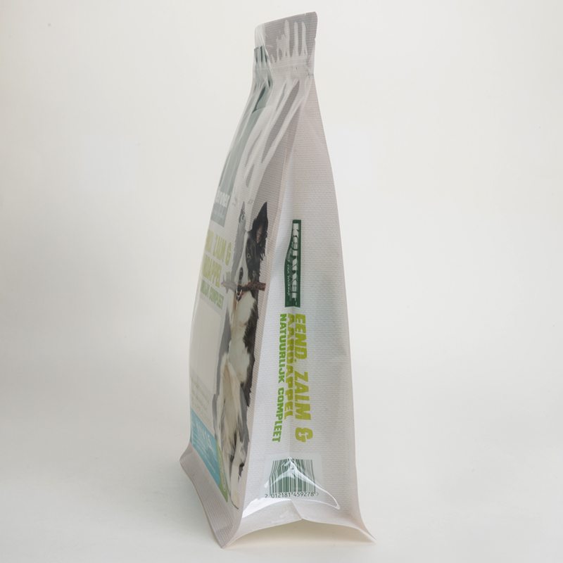 1,5 kg diervoeding verpakking zak zijvouw hondenvoer ritszakken plastic gelamineerd bevroren kippenvlees verpakking pouch