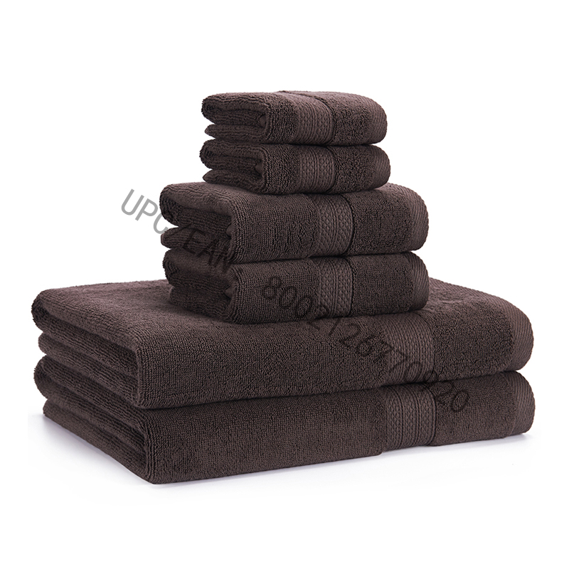 JMD TEXTILE Handdoekenset, gekamd katoenen handdoeken Grijs Set van 6 handdoeken Keuken Zwembad Huishouden, Handdoeken Duurzaam Absorberend Comfortabel Extra grote handdoek (2 washandjes, 2 handdoeken, 2 badhanddoeken)