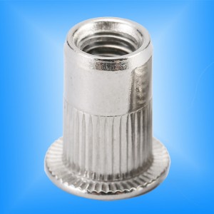 Geribbeld lichaam met platte kop