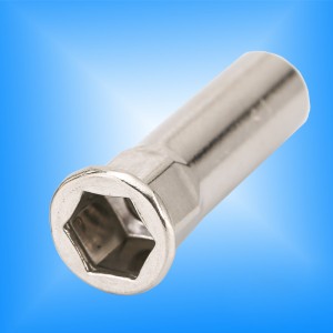 Halfkop zeskantige behuizing met platte kop