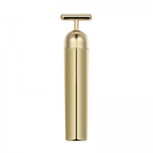 Beauty Bar Pulse Facial Massager, T-vorm Elektrisch teken Gezichtsmassage Hulpmiddelen voor een gevoelige huid Gezicht Trek strak Verstevigende lift