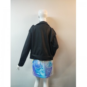 ZWART BIKER PU JAS RLWPJ0020N