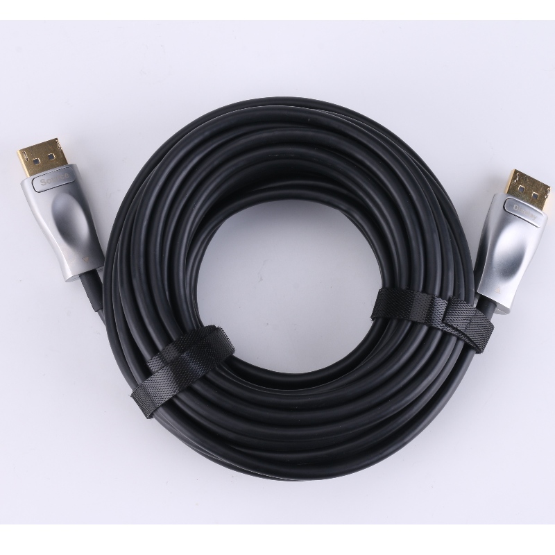 Goedkope man tot man DisplayPort 1.4 AOC vezel optische kabel ondersteuning 8k@60Hz 3D 32.4Gbps 30m lengte