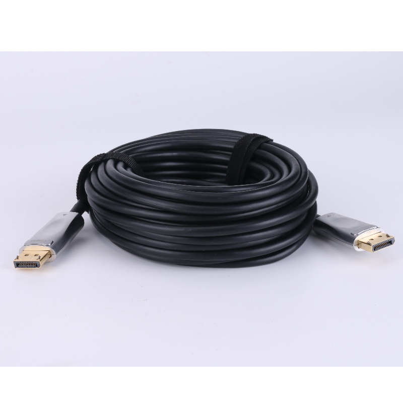 Goedkope man tot man DisplayPort 1.4 AOC vezel optische kabel ondersteuning 8k@60Hz 3D 32.4Gbps 30m lengte