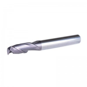 2 fluiten 1/4 inch schacht vierkante neusfrees Carbide CNC opgesneden frezen Tiain gecoat, 2 1/2 inch lengte