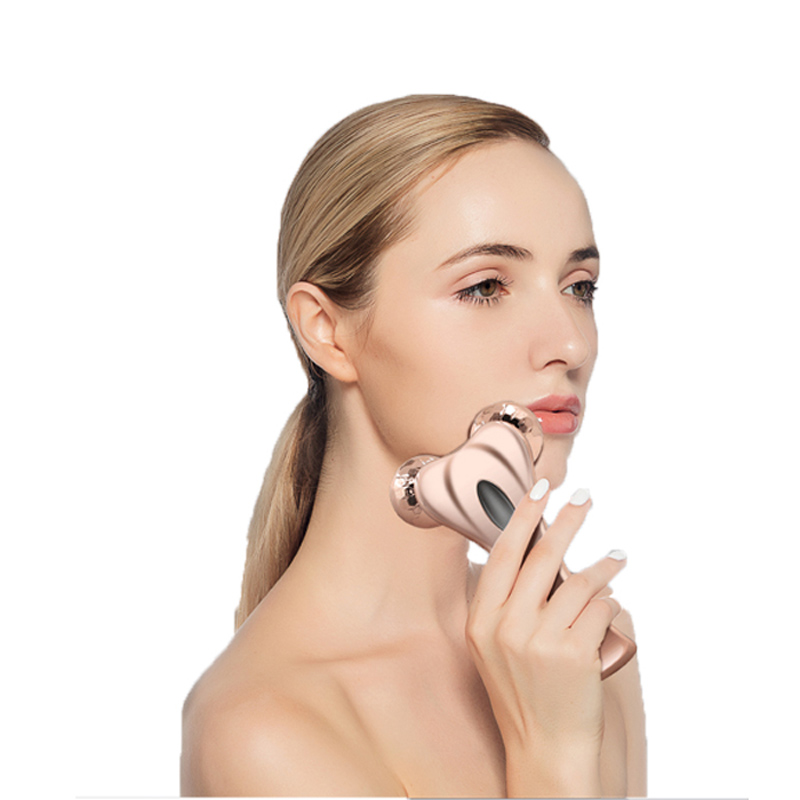 3D Microstroom Gezichtsroller, Multifun Face Beauty Roller Body Massager voor anti-aging, verbeteren gezichtscontour, huidtint, rimpelvermindering en stevige lichaamshuid, gladde kuiltjes, professionele huidverzorging