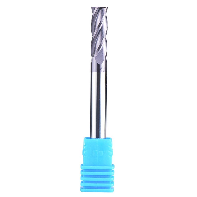 4 fluiten CNC-frees, vierkante neus 1/4 inch schachtdiameter, totale lengte 2-1 / 2 inch, spiraalrouterbit met coating