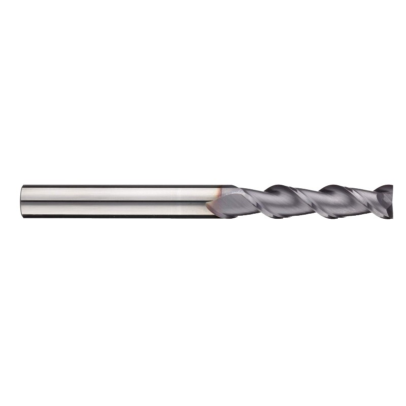 Carbide vierkante neusfrees, inch, TiCN-afwerking, afwerkingssnijding, 45 graden helix, 2 fluiten, 1,5 