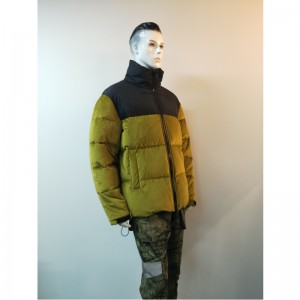 GEEL \u0026 ZWART CONTRAST PUFFERJACK VOOR HEREN RLMPC0020N