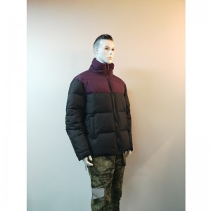 PAARS \u0026 ZWART CONTRAST PUFFERJACK VOOR HEREN RLMPC0023N