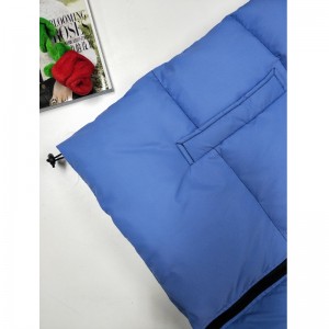 BLAUW GEWATTEERD VEST VOOR HEREN RLMV0001