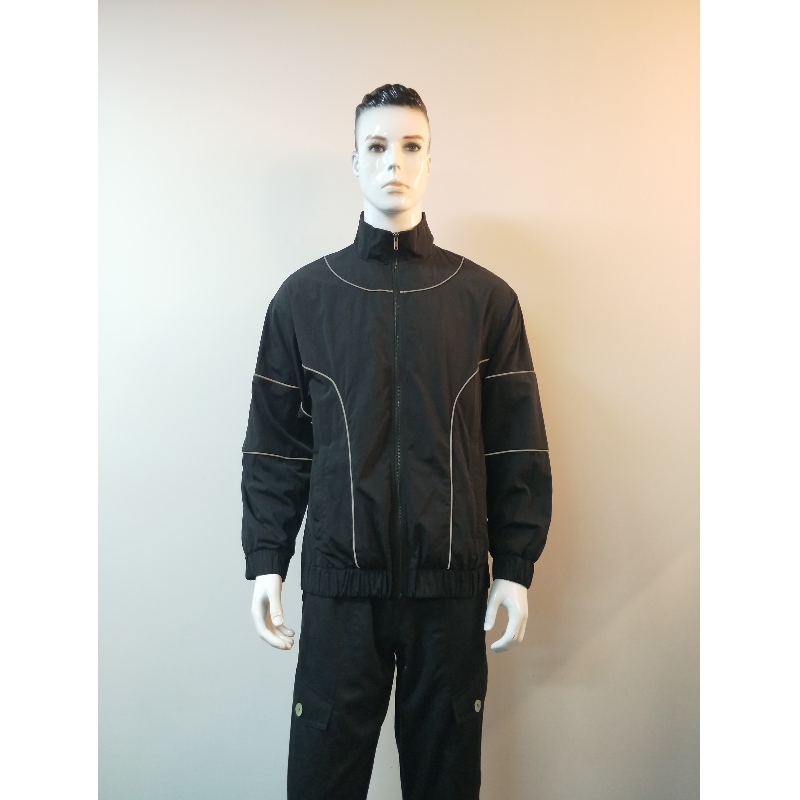 ZWART WINDBREAKJACK VOOR HEREN RLMJ0003