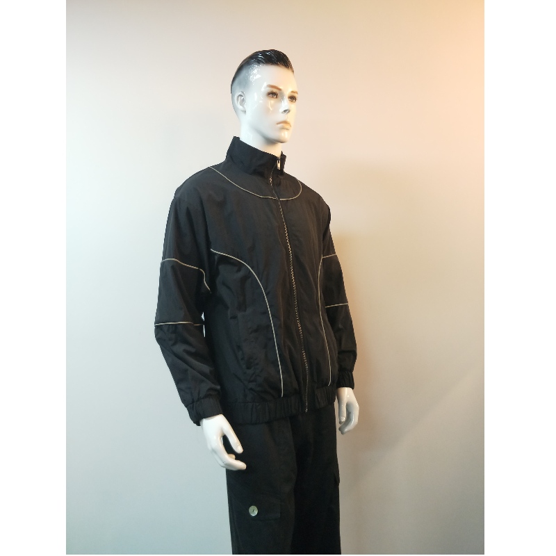 ZWART WINDBREAKJACK VOOR HEREN RLMJ0003