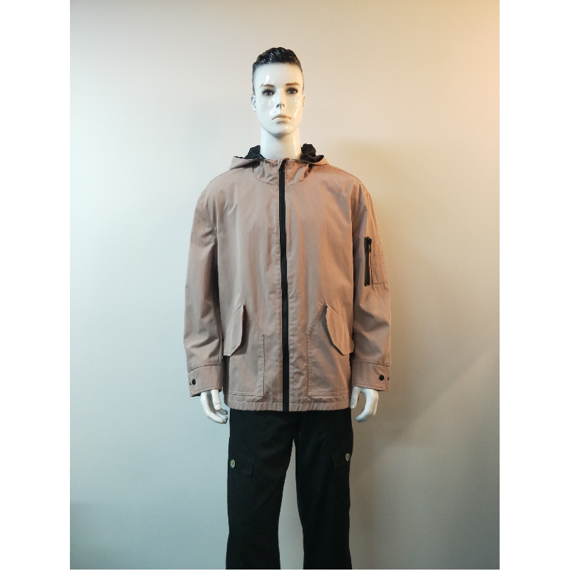 ROZE CASUAL JAS VOOR HEREN MET KAP RLMJ0004