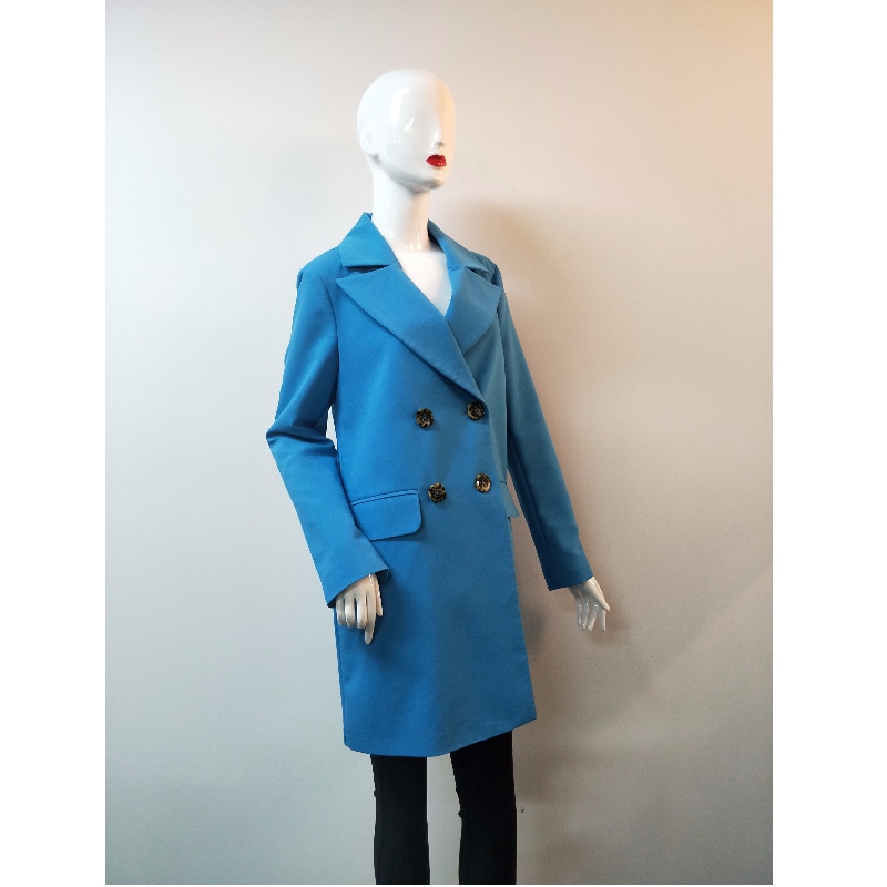 BLAUW TRENCHJAS DAMES RLWJ0014