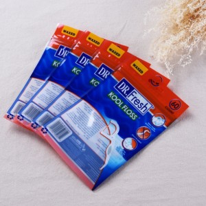 Aangepaste heat seal aluminiumfolie gezichtsmasker verpakking zakken / cosmetische masker verpakking zak / tandzijde zak