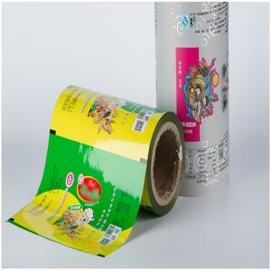 gelamineerd materiaal pet / vmpet / pe shampoo verpakking plastic rolfolie met bedrukking met logo-ontwerp