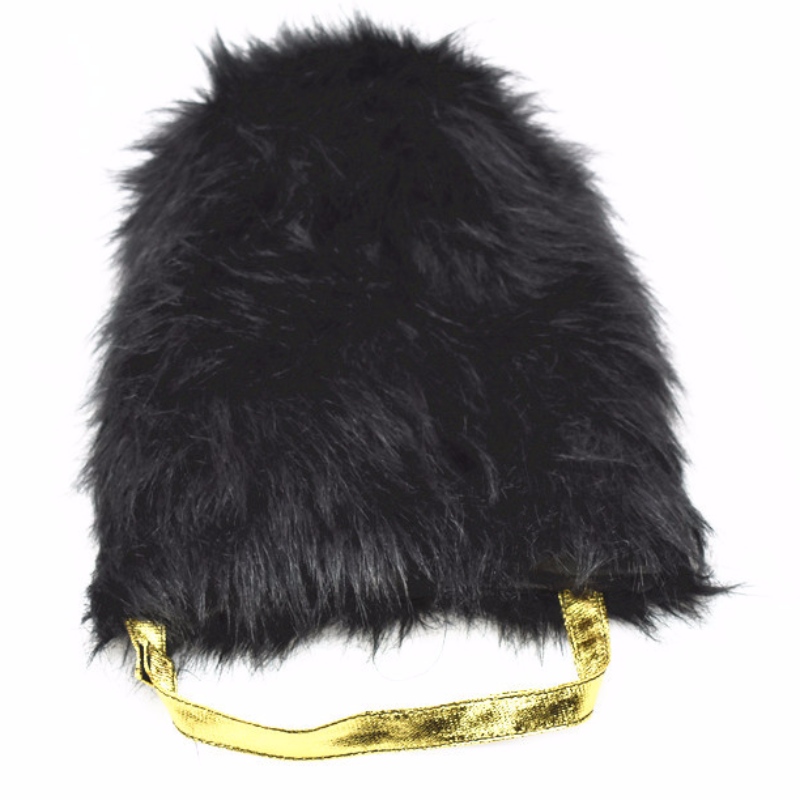 De fabrikant verkoopt de kapitein van de Britse erewacht Plush Black Knight HAT feesthoed rechtstreeks