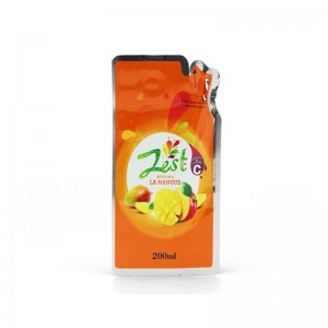 plastic Onregelmatige waterzak met speciale vorm voor sap Vloeibare verpakking Gestanste spuitzakken