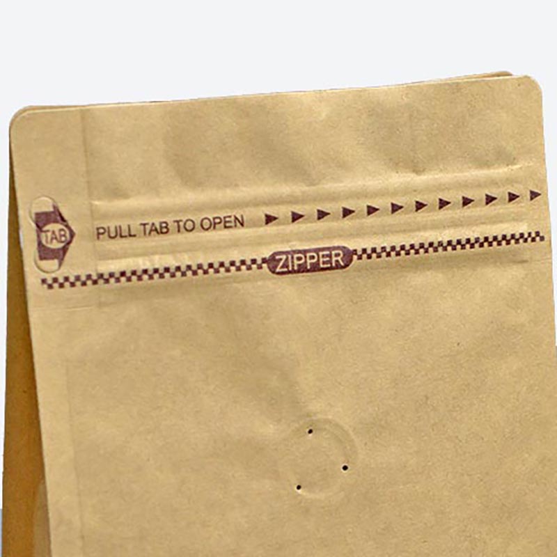custom vierkante platte blok bodem basis kraftpapier zijvouw plastic zak met rits doos vorm zak platte bodem verpakking zak
