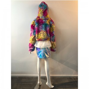 GEKLEURDE KORTE BONTJAS DAMES RLWF0006