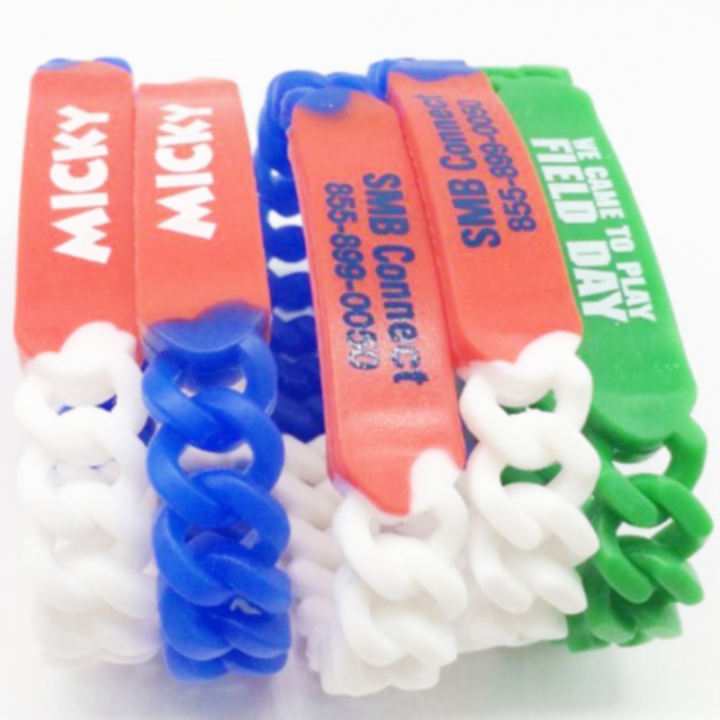 Gevlochten siliconen armbanden