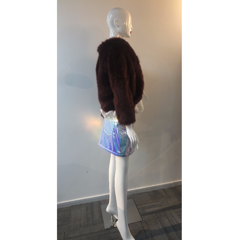 FAUX BONTJAS VAN DAMES IN BRUIN RLWF0027