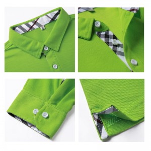 # 1821 Golfpoloshirts met lange mouwen