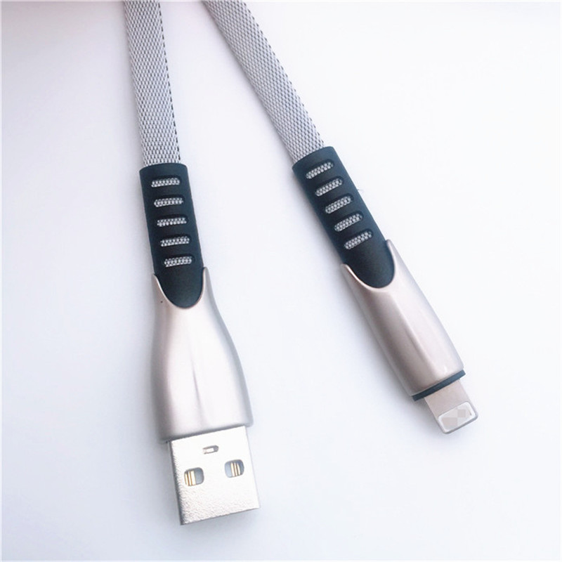 KPS-1001CB 8PIN Groothandel 1m sterke snel opladen USB 2.0 8-pins oplaad- en synchronisatiekabel