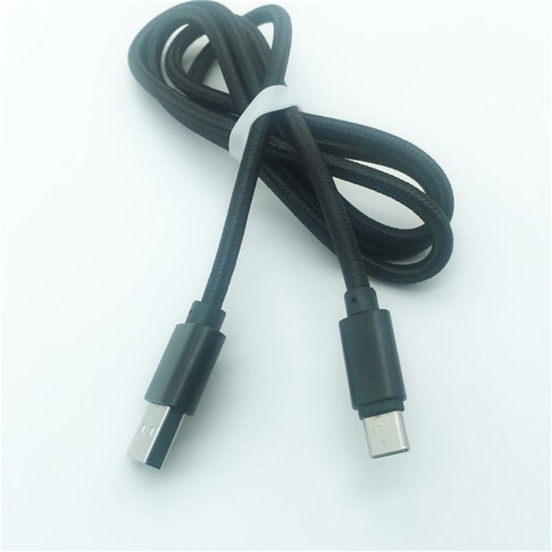 KPS-1005CB TYPE C 2 m hoge kwaliteit OD4.5MM snel opladen 2.4A C type datatelefoonkabel