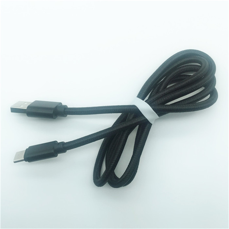 KPS-1005CB TYPE C 2 m hoge kwaliteit OD4.5MM snel opladen 2.4A C type datatelefoonkabel