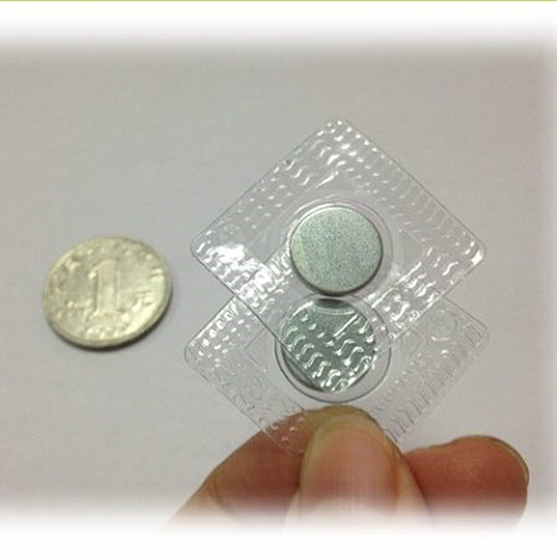 Hoge kwaliteit N35 NdFeB Plastic gefilmde verborgen magnetische knop