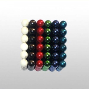 Aangepaste grootte N35 educatieve NdFeB kleurrijke magneet bol