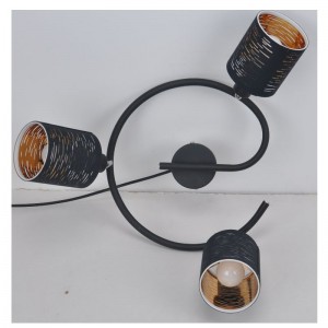 spot light-3LT met lasergesneden stoffen kap