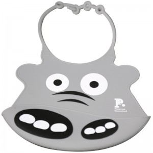 Siliconen slabbetje schattige cartoon siliconen baby mond waterzak siliconen baby cartoon slabbetje baby waterdichte slabbetje