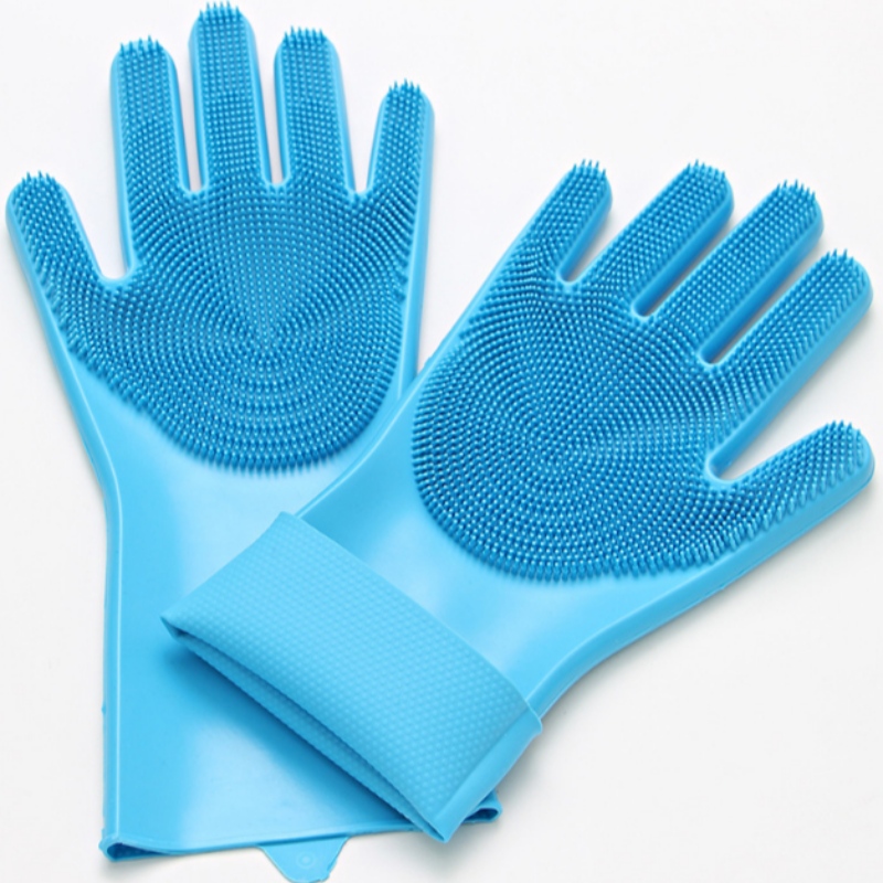Siliconen afwashandschoenen warmte-isolatie, antislip en slijtvaste keukenborstel siliconen borstel