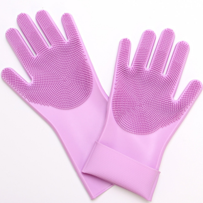 Siliconen afwashandschoenen warmte-isolatie, antislip en slijtvaste keukenborstel siliconen borstel