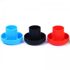 Siliconen pennenbakje ronde multifunctionele pen buis voedsel silicagel desktop kantoorbenodigdheden ontvangen en meubels